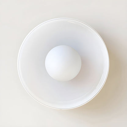 Nordic Geometric Glass Flush Mount Ceiling Light | Lumero
