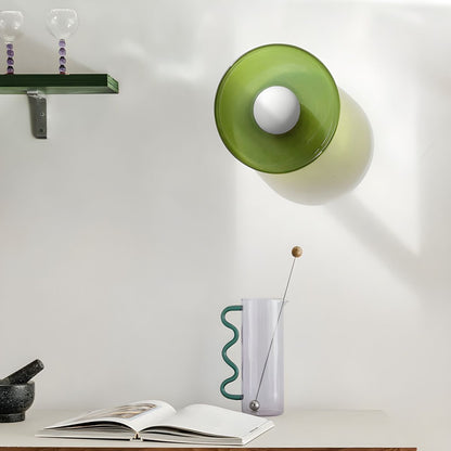 Nordic Geometric Glass Flush Mount Ceiling Light | Lumero