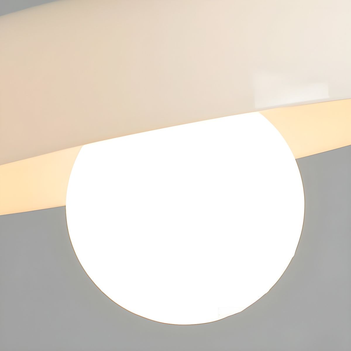 Nordic Geometric Glass Flush Mount Ceiling Light | Lumero
