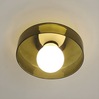 Nordic Geometric Glass Flush Mount Ceiling Light | Lumero