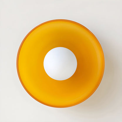 Nordic Geometric Glass Flush Mount Ceiling Light | Lumero