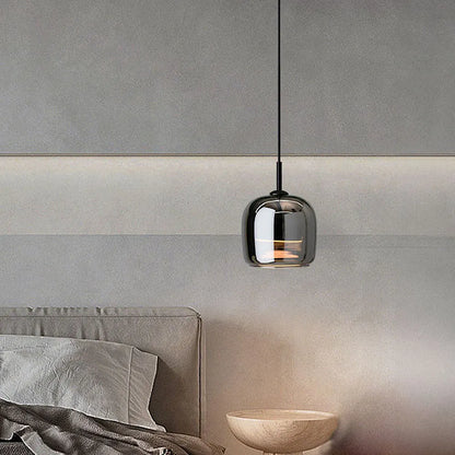 Nordic Glass Bowl Pendant Light with LED Source | Veltron