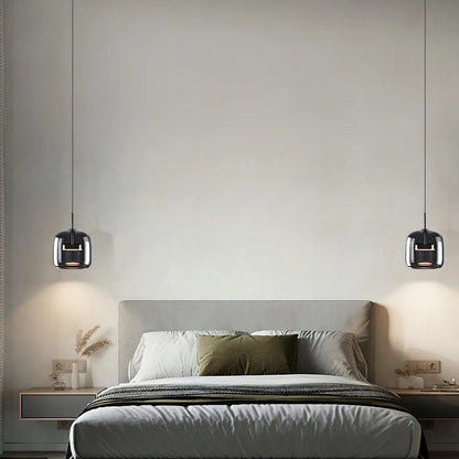 Nordic Glass Bowl Pendant Light with LED Source | Veltron