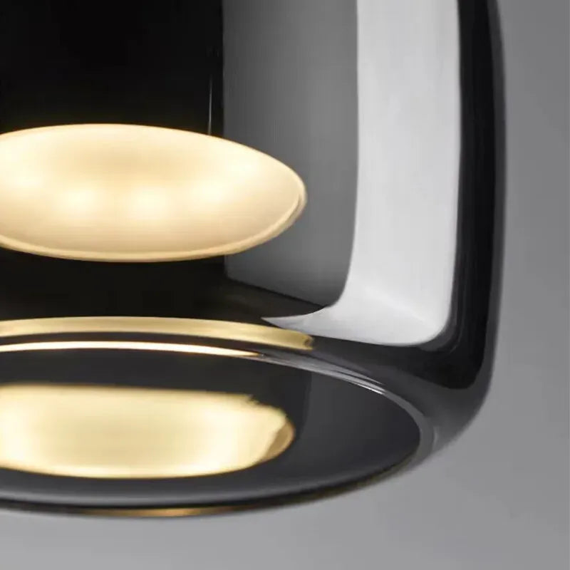 Nordic Glass Bowl Pendant Light with LED Source | Veltron