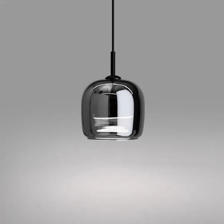 Nordic Glass Bowl Pendant Light with LED Source | Veltron