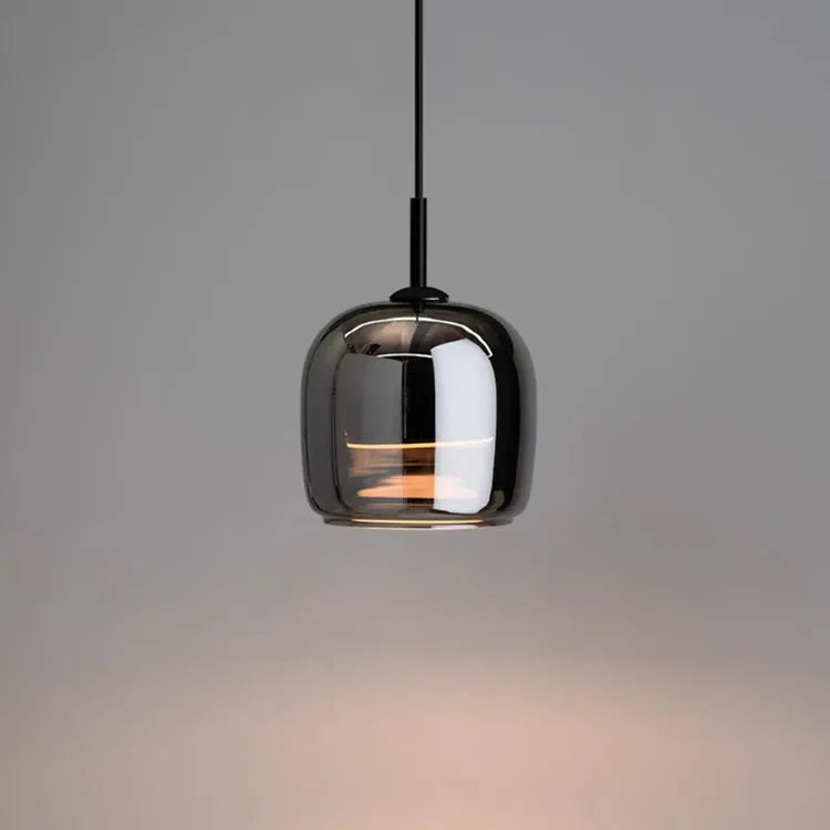 Nordic Glass Bowl Pendant Light with LED Source | Veltron