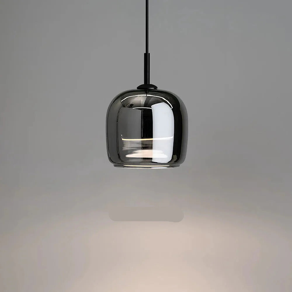 Nordic Glass Bowl Pendant Light with LED Source | Veltron