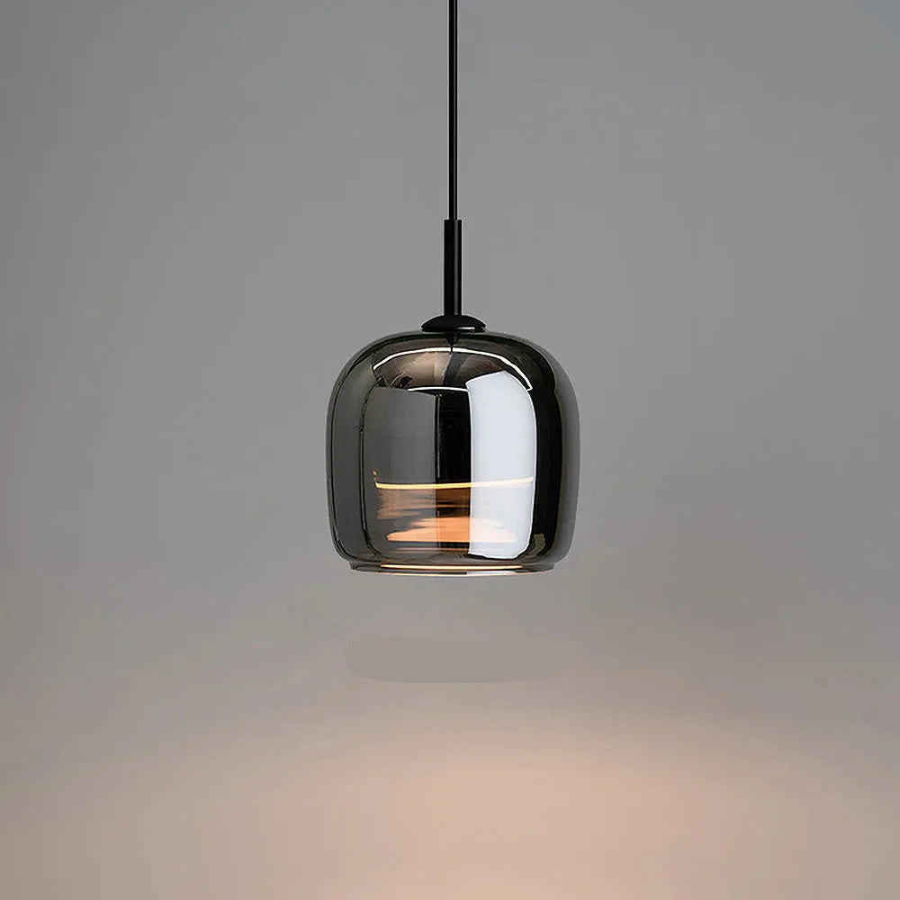 Nordic Glass Bowl Pendant Light with LED Source | Veltron
