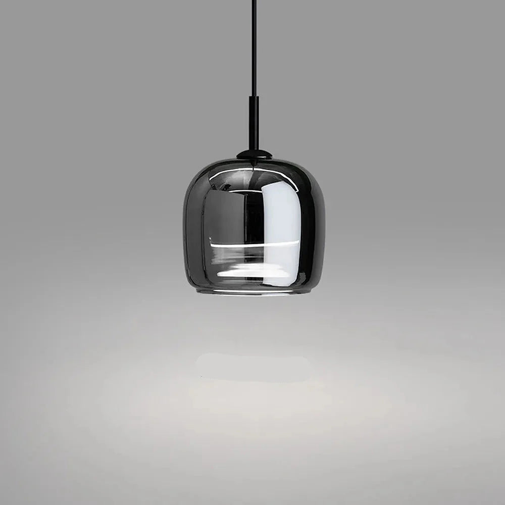 Nordic Glass Bowl Pendant Light with LED Source | Veltron