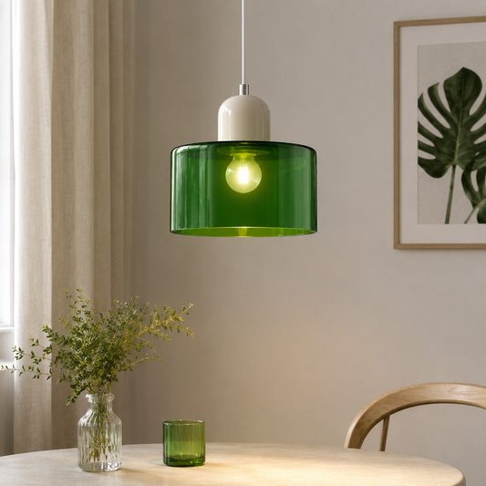 Nordic Glass Globe Pendant Light Industrial Style | Virelia
