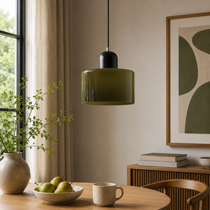 Nordic Glass Globe Pendant Light Industrial Style | Virelia