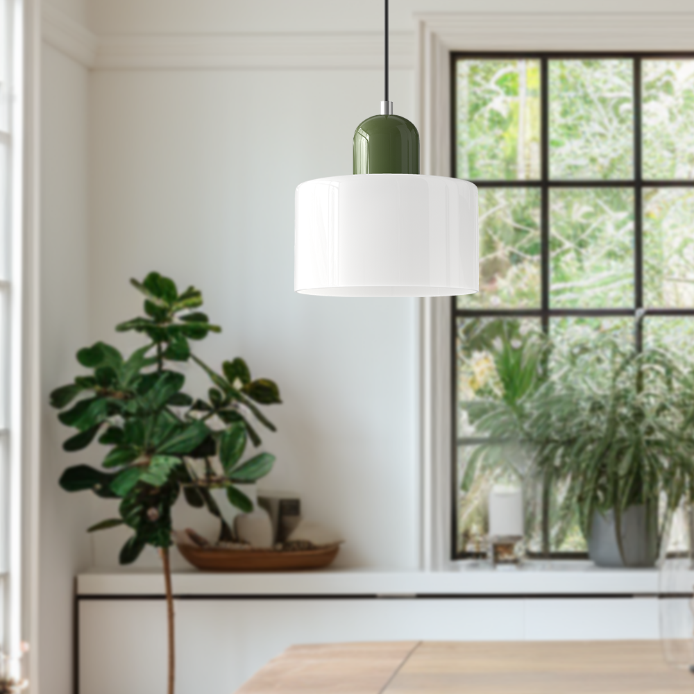 Nordic Glass Globe Pendant Light Industrial Style | Virelia