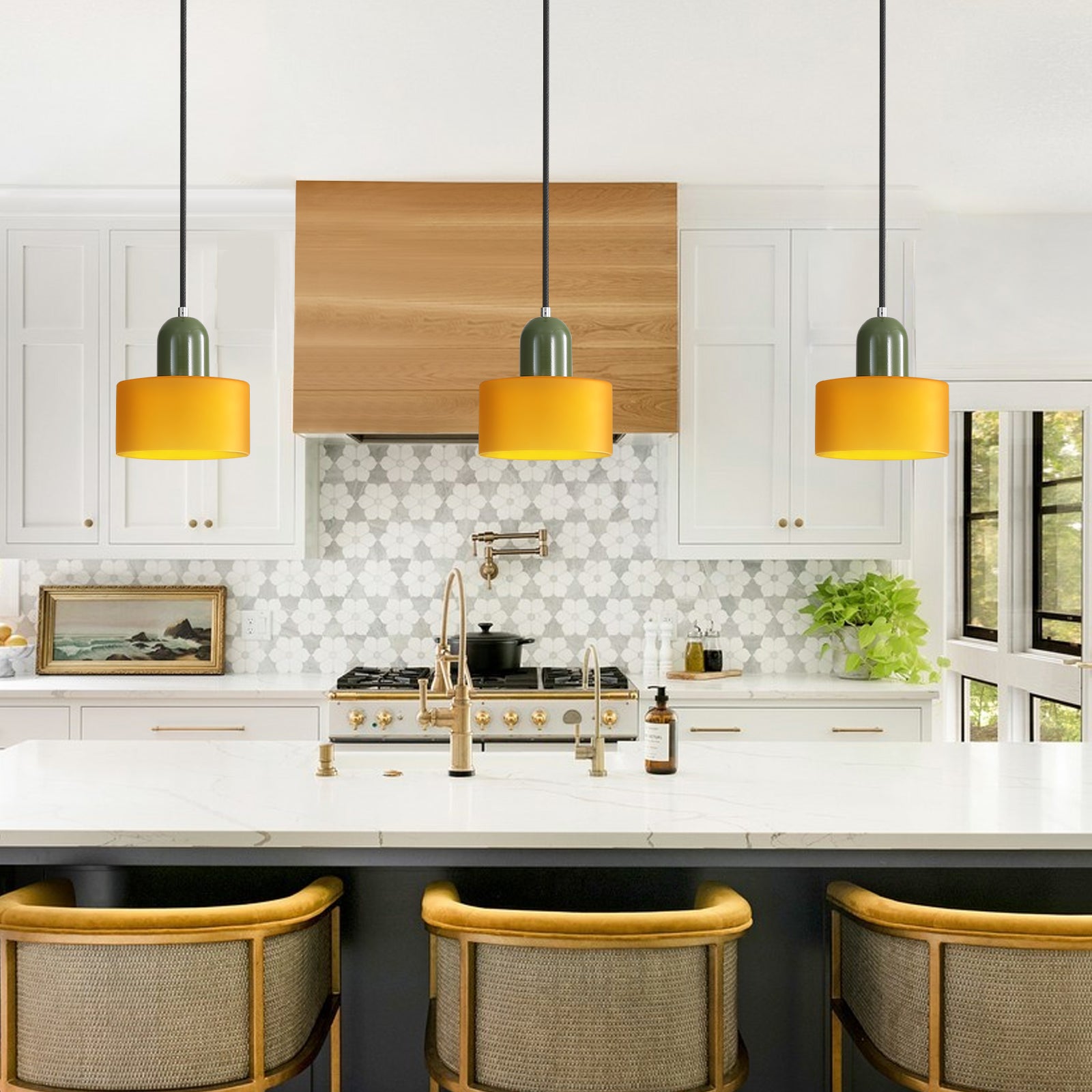 Nordic Glass Globe Pendant Light Industrial Style | Virelia