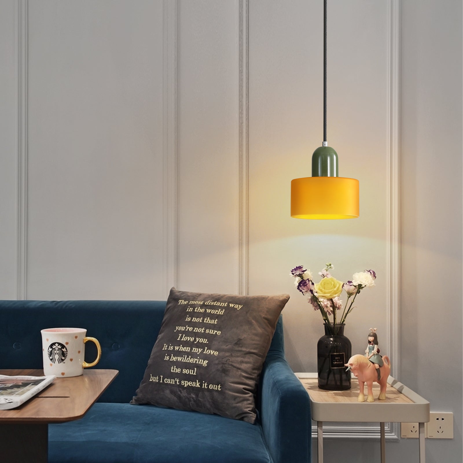 Nordic Glass Globe Pendant Light Industrial Style | Virelia