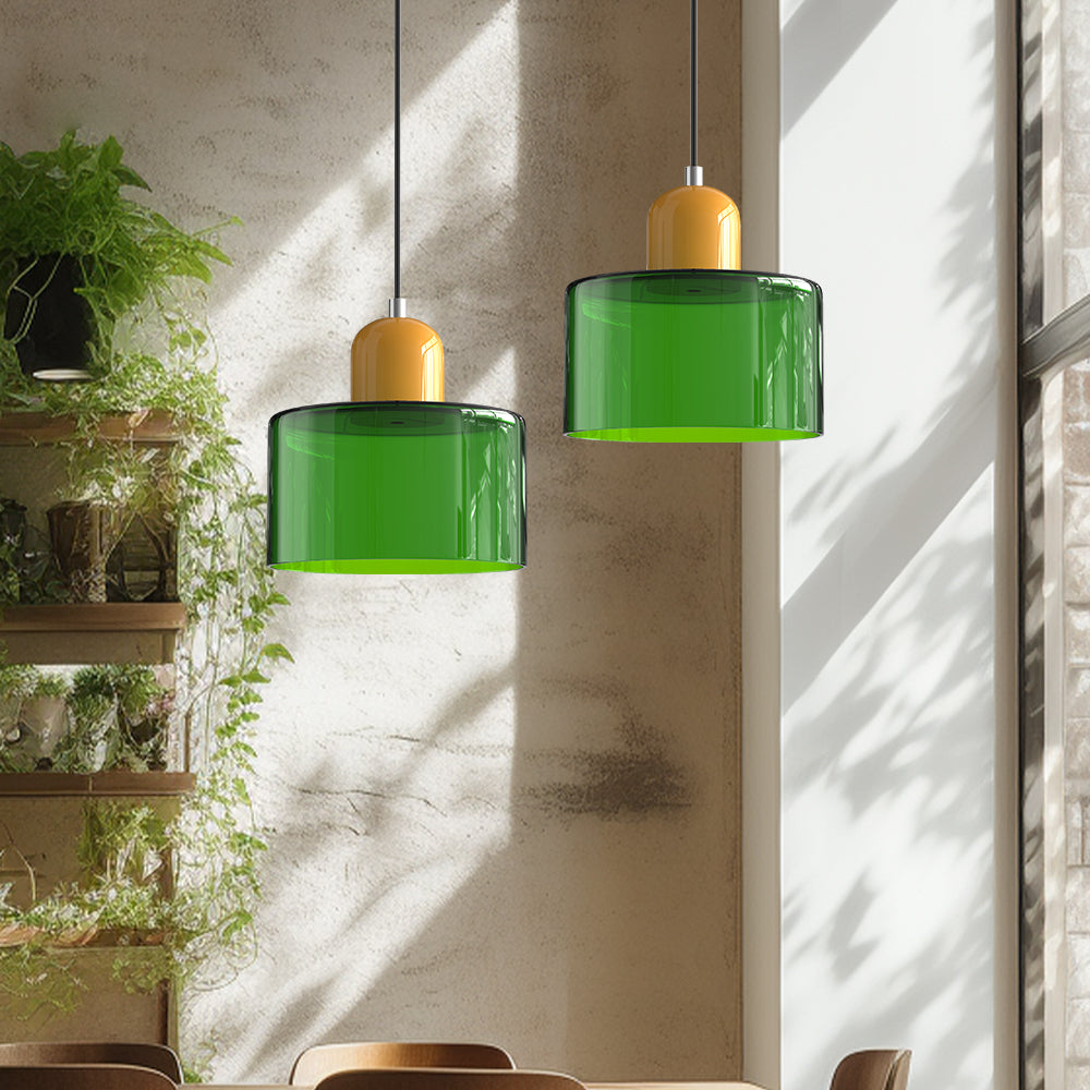 Nordic Glass Globe Pendant Light Industrial Style | Virelia