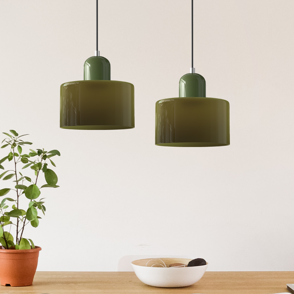 Nordic Glass Globe Pendant Light Industrial Style | Virelia