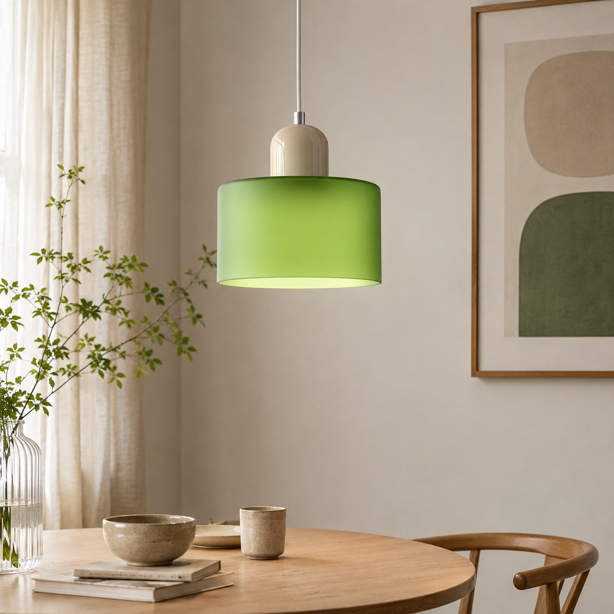 Nordic Glass Globe Pendant Light Industrial Style | Virelia