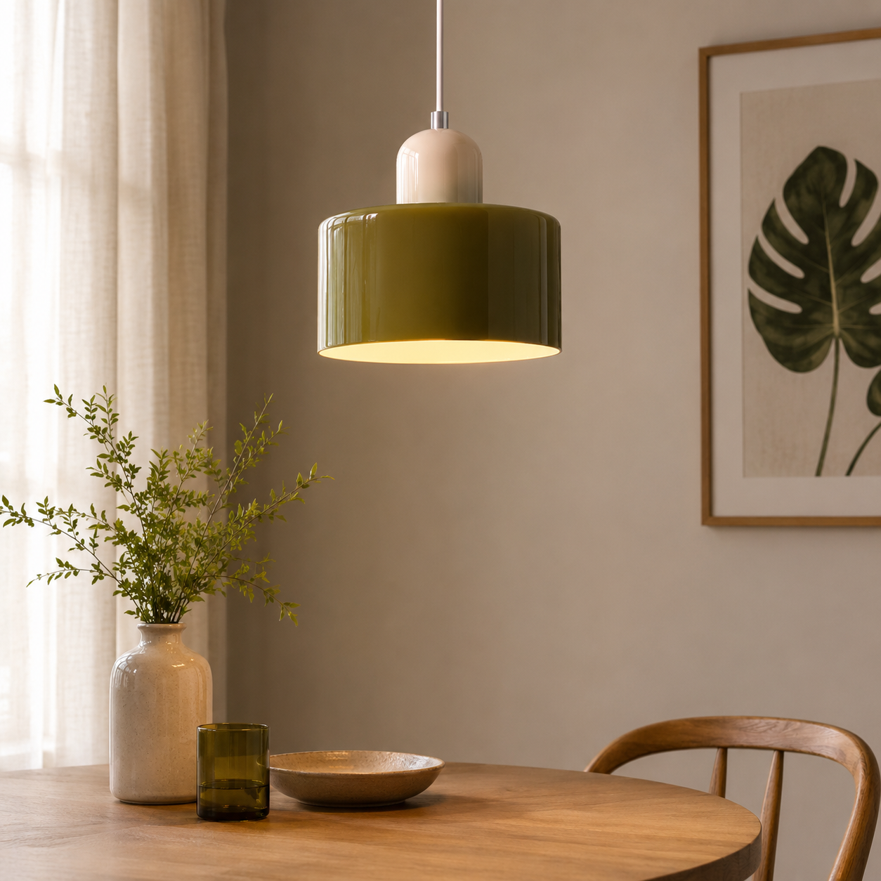 Nordic Glass Globe Pendant Light Industrial Style | Virelia
