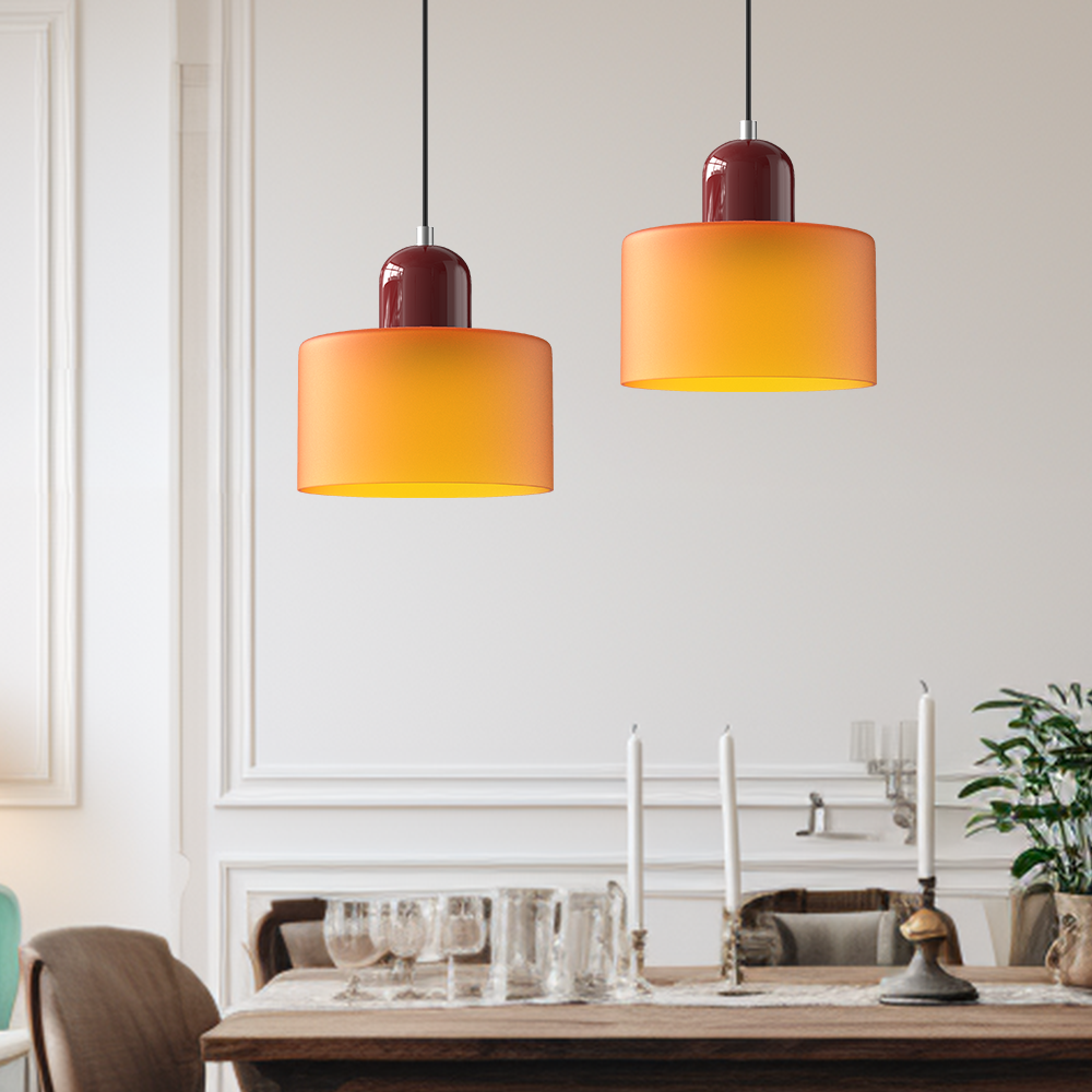 Nordic Glass Globe Pendant Light Industrial Style | Virelia