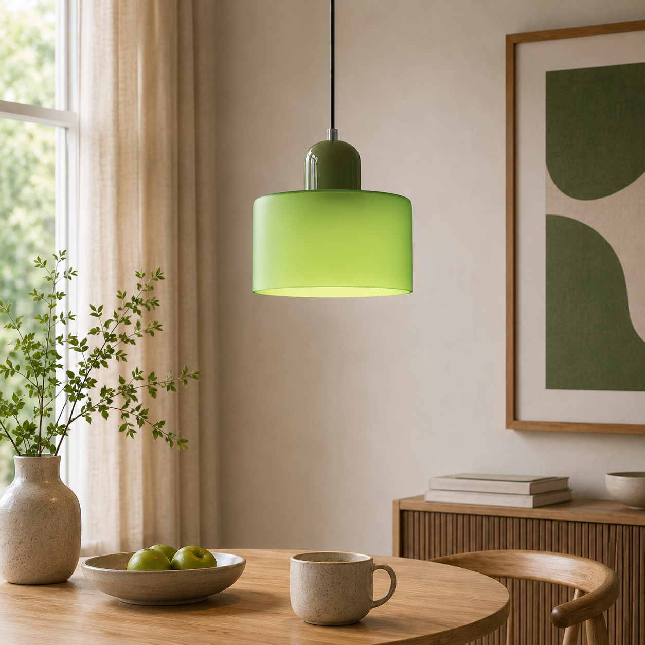 Nordic Glass Globe Pendant Light Industrial Style | Virelia