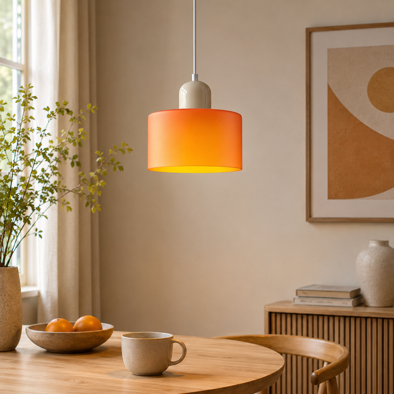 Nordic Glass Globe Pendant Light Industrial Style | Virelia