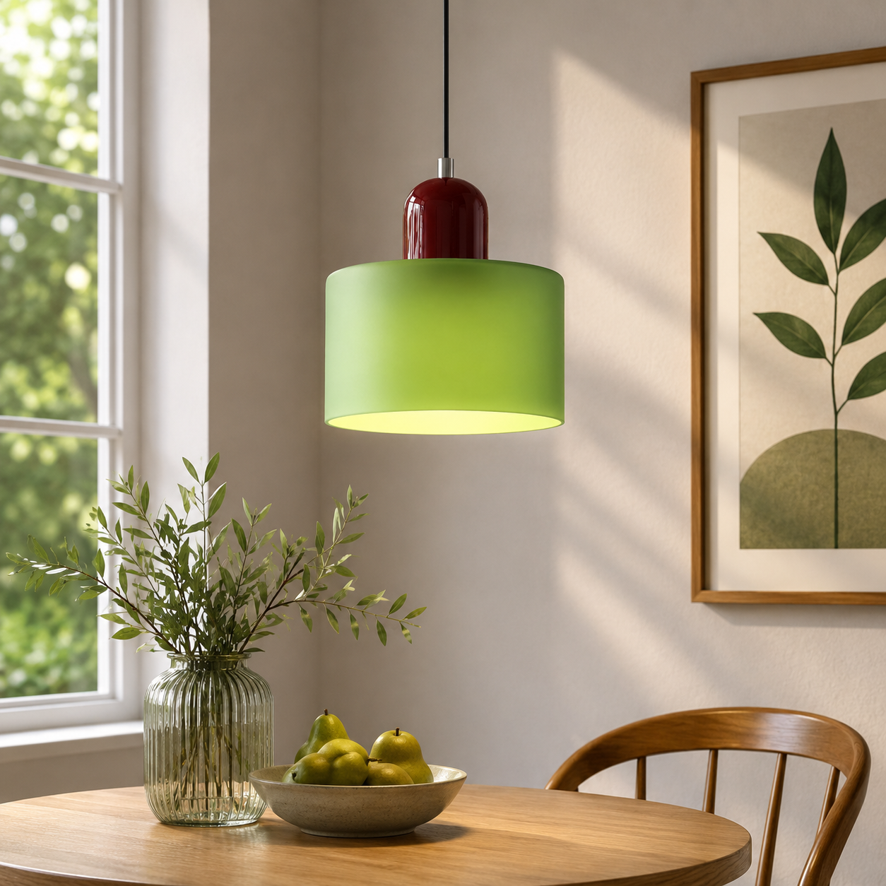 Nordic Glass Globe Pendant Light Industrial Style | Virelia