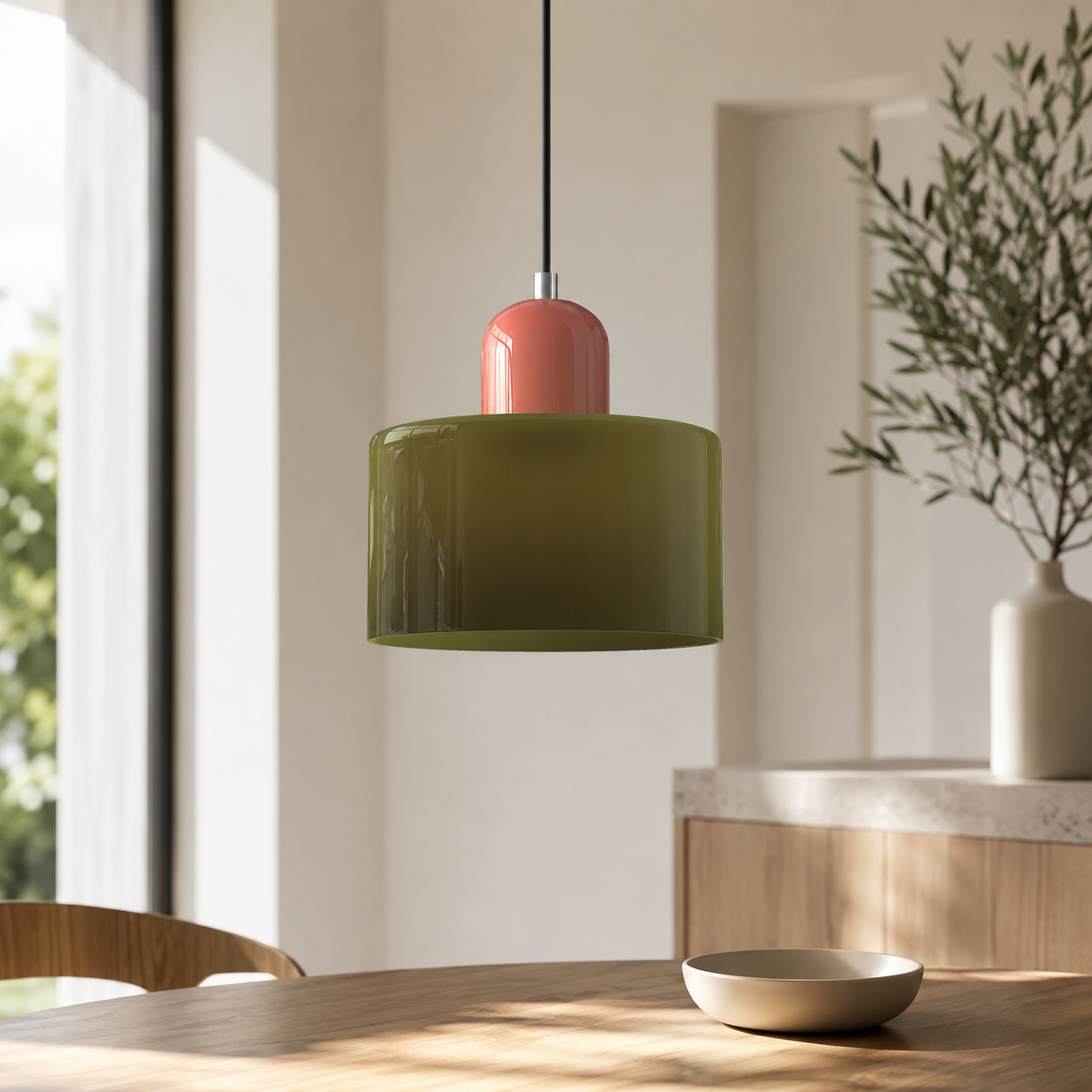 Nordic Glass Globe Pendant Light Industrial Style | Virelia