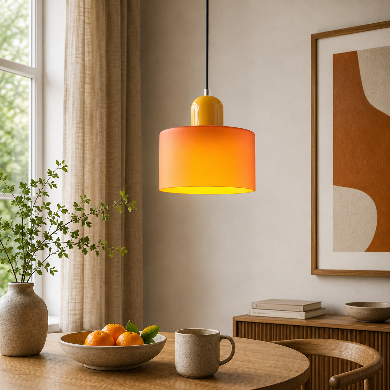 Nordic Glass Globe Pendant Light Industrial Style | Virelia