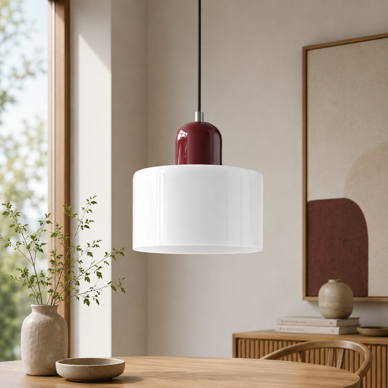 Nordic Glass Globe Pendant Light Industrial Style | Virelia