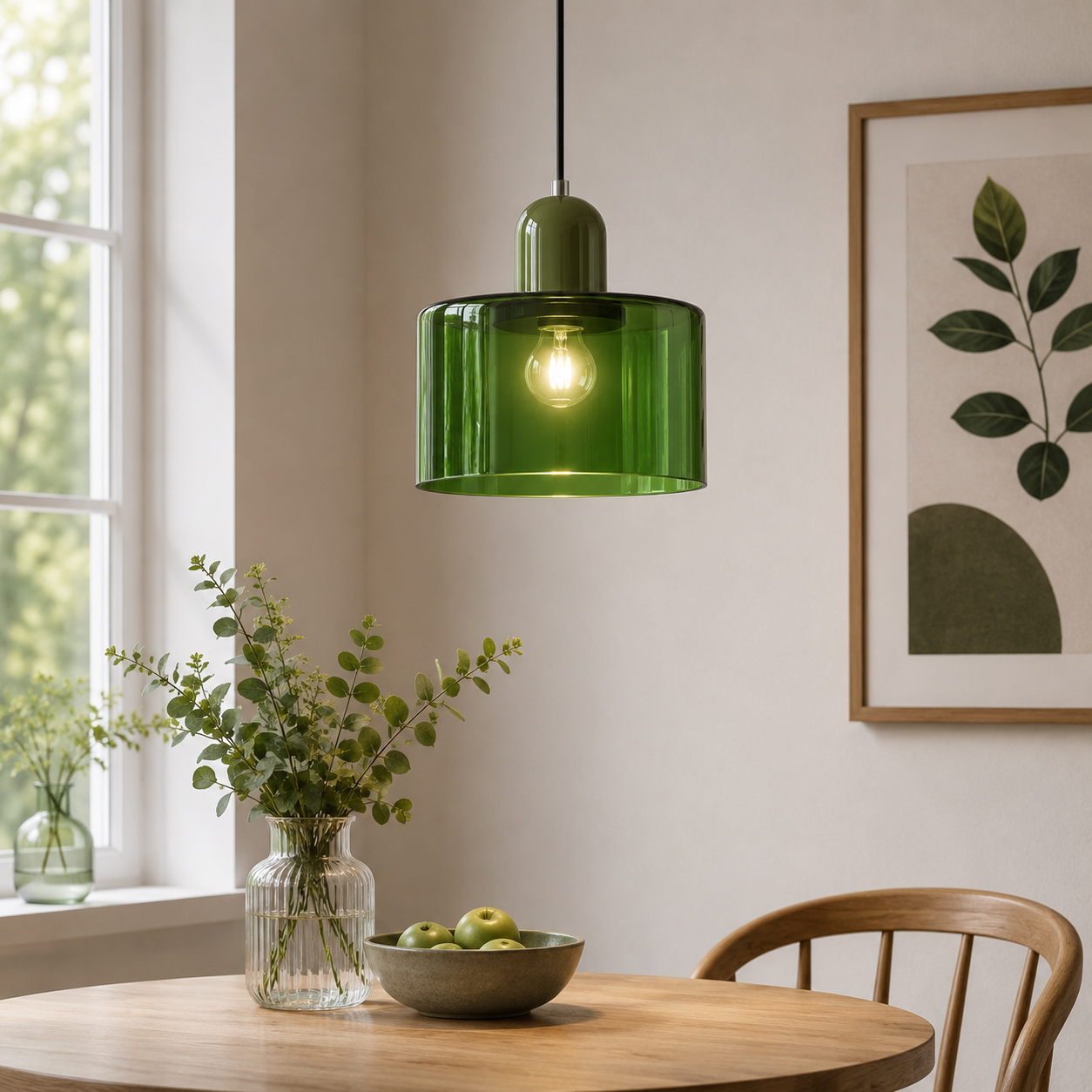 Nordic Glass Globe Pendant Light Industrial Style | Virelia