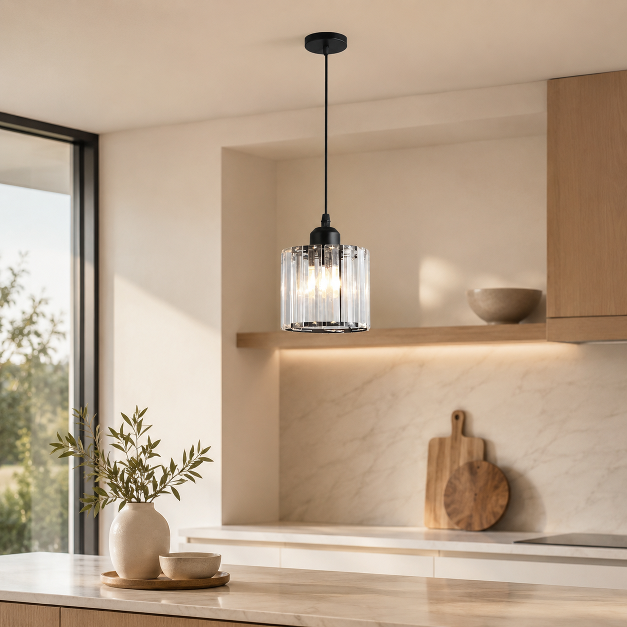 Nordic Glass Multihead Pendant Light for Modern Interiors | Auventra