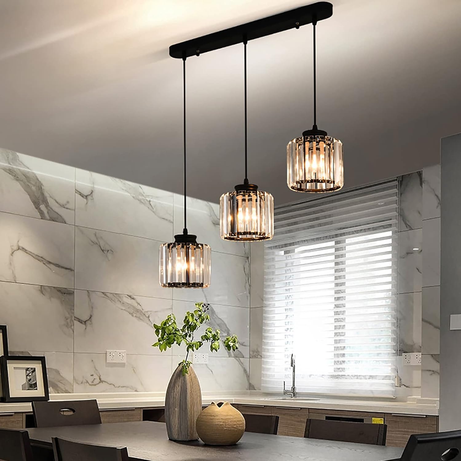 Nordic Glass Multihead Pendant Light for Modern Interiors | Auventra