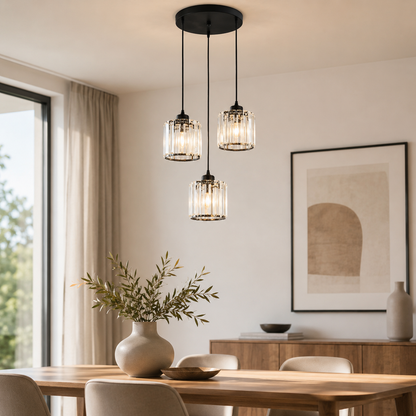 Nordic Glass Multihead Pendant Light for Modern Interiors | Auventra
