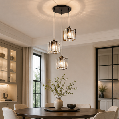 Nordic Glass Multihead Pendant Light for Modern Interiors | Auventra