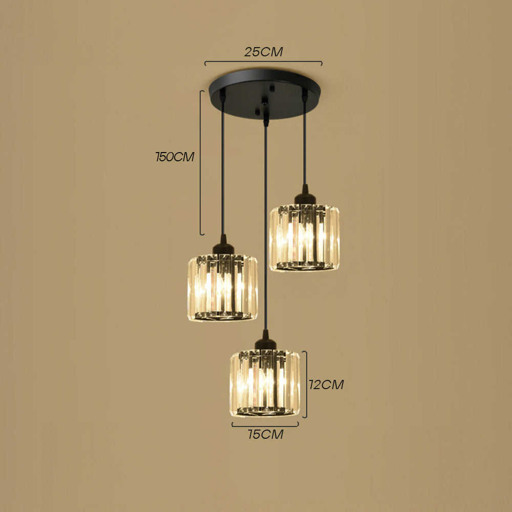 Nordic Glass Multihead Pendant Light for Modern Interiors | Auventra