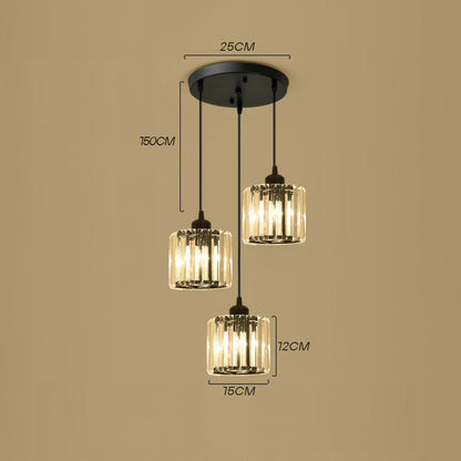 Nordic Glass Multihead Pendant Light for Modern Interiors | Auventra