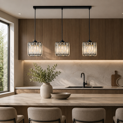 Nordic Glass Multihead Pendant Light for Modern Interiors | Auventra