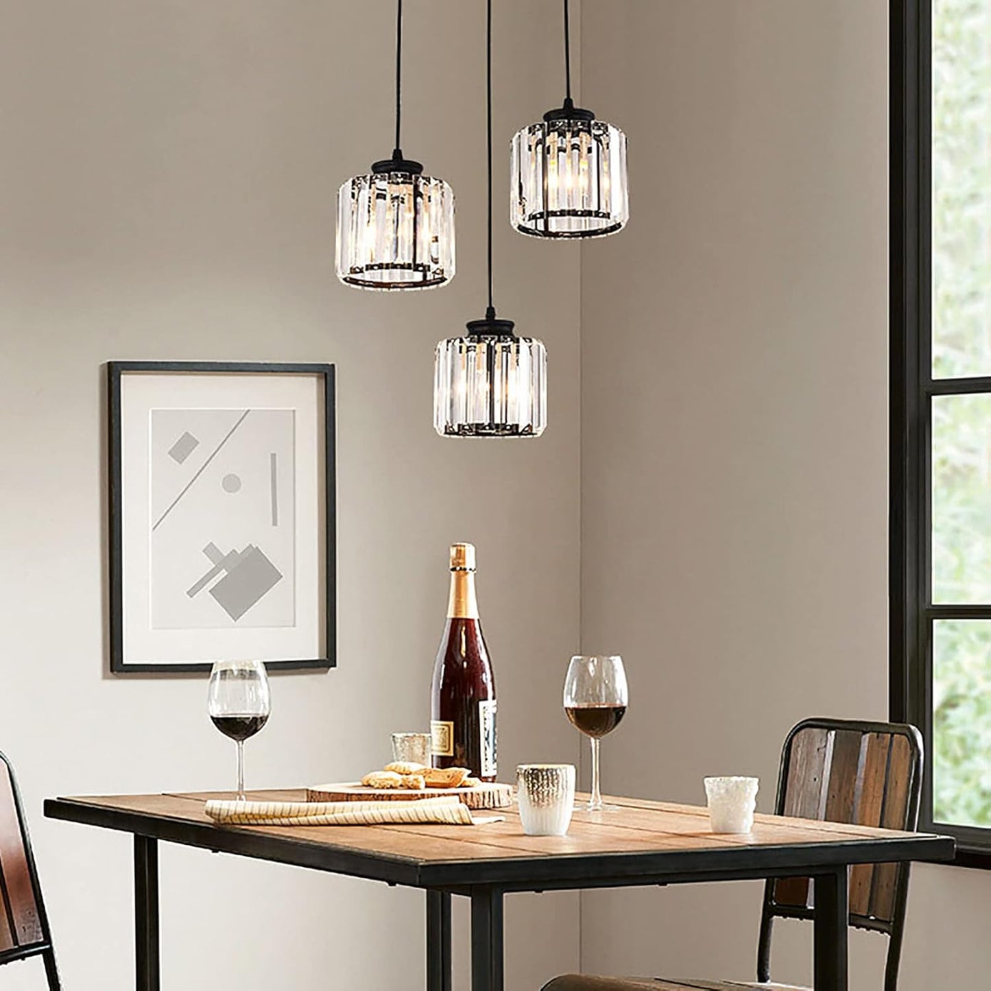 Nordic Glass Multihead Pendant Light for Modern Interiors | Auventra