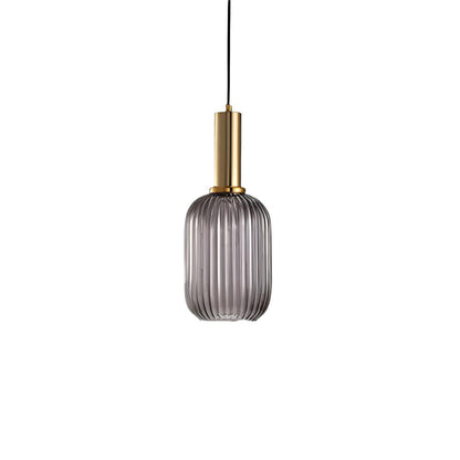 Nordic Glass Pendant Light With Vintage Colour Accents | Kelvora