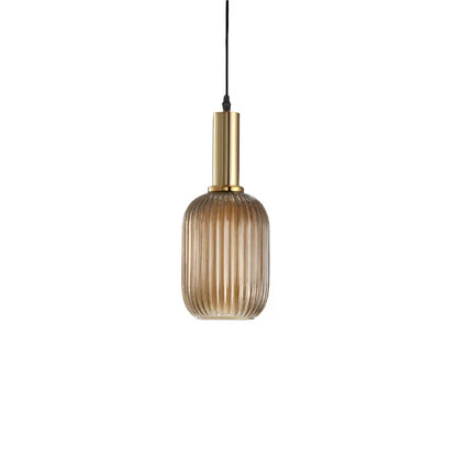 Nordic Glass Pendant Light With Vintage Colour Accents | Kelvora
