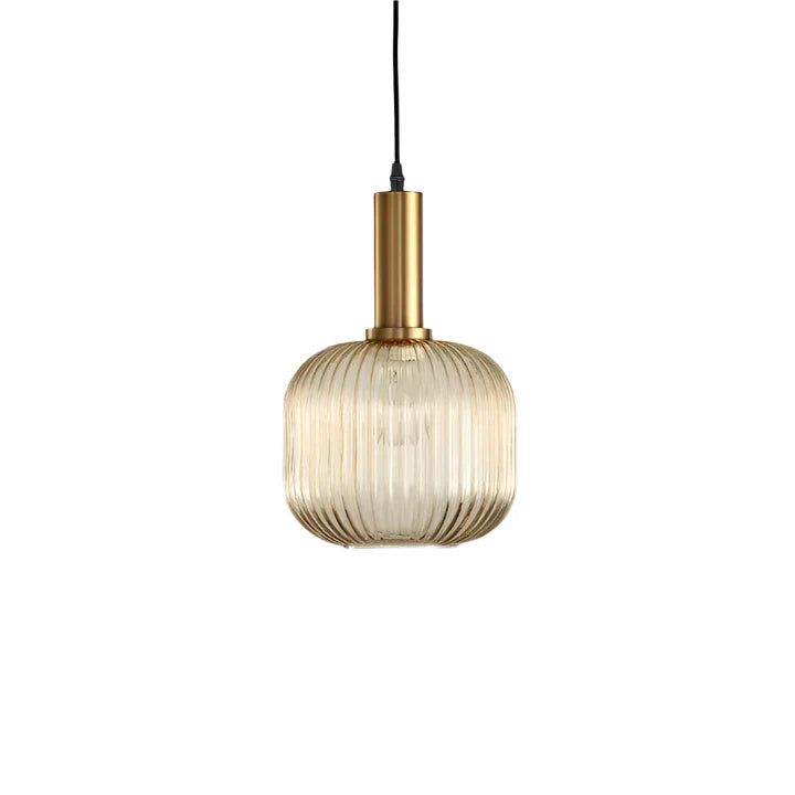 Nordic Glass Pendant Light With Vintage Colour Accents | Kelvora