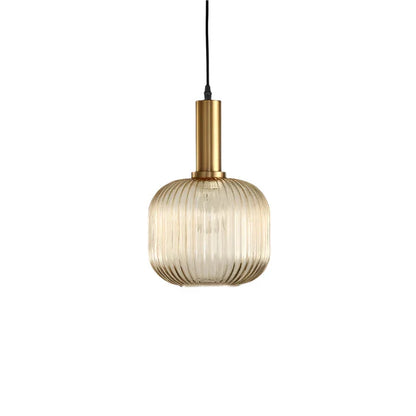 Nordic Glass Pendant Light With Vintage Colour Accents | Kelvora