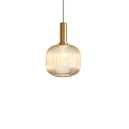 Nordic Glass Pendant Light With Vintage Colour Accents | Kelvora