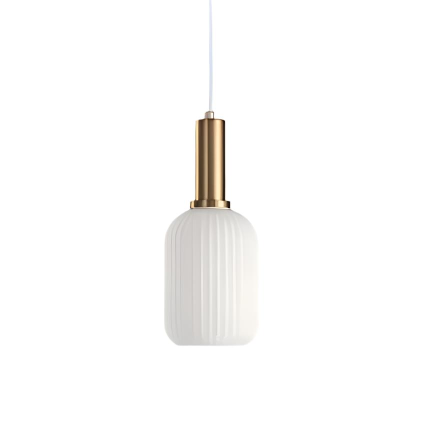 Nordic Glass Pendant Light With Vintage Colour Accents | Kelvora