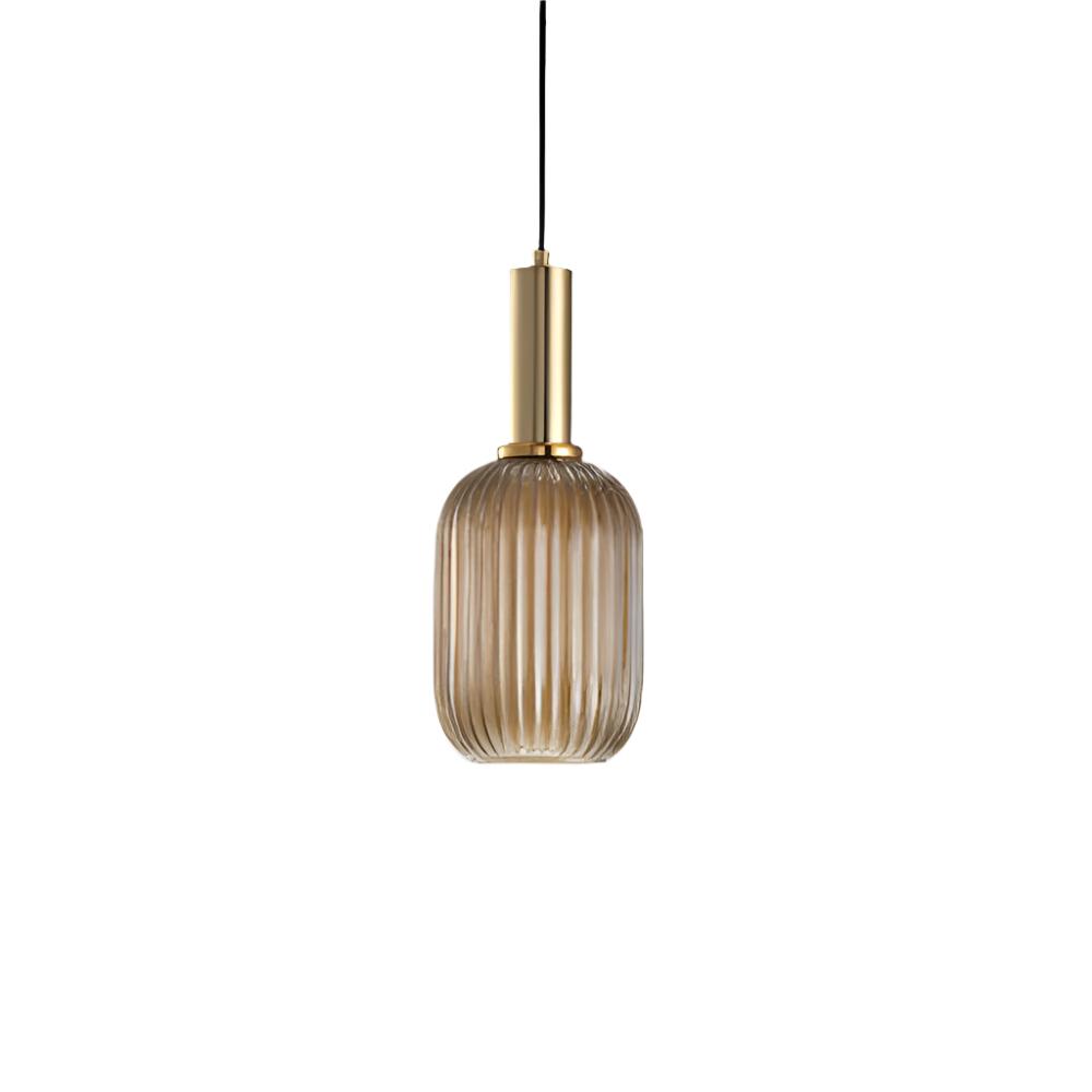 Nordic Glass Pendant Light With Vintage Colour Accents | Kelvora
