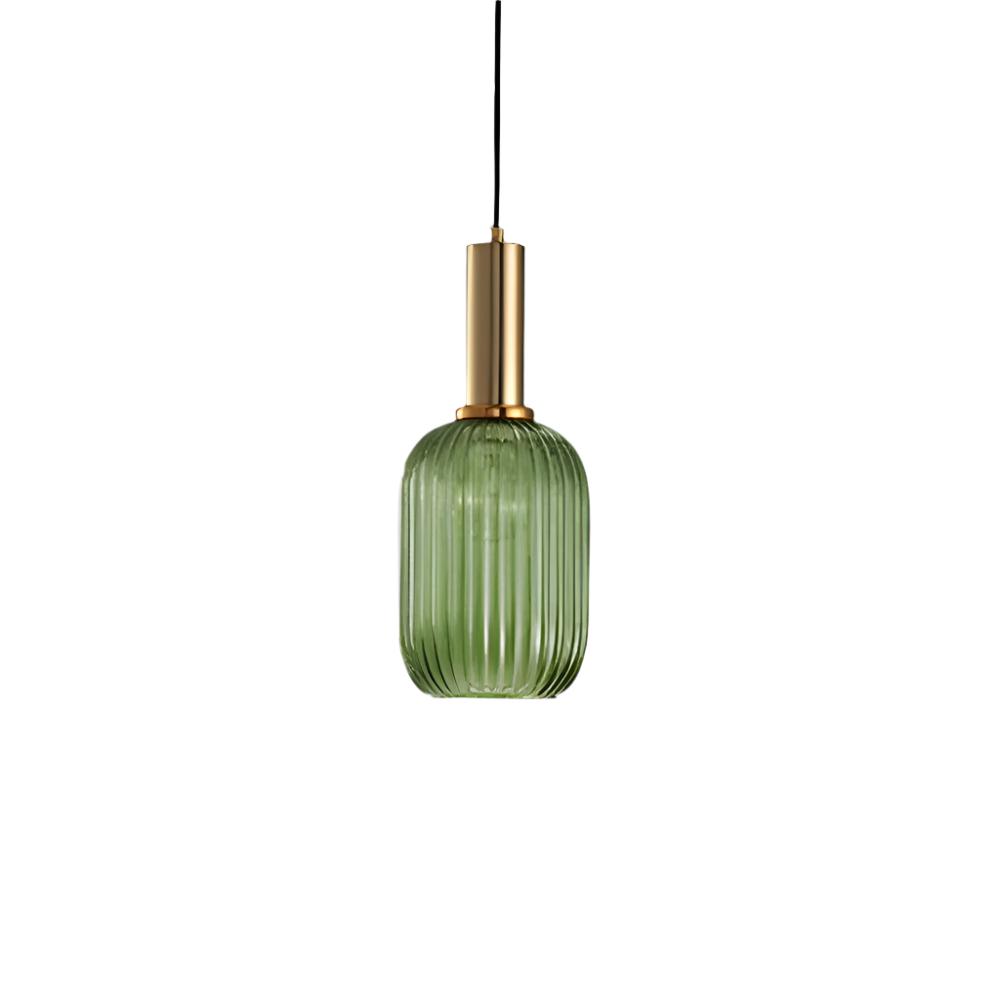 Nordic Glass Pendant Light With Vintage Colour Accents | Kelvora