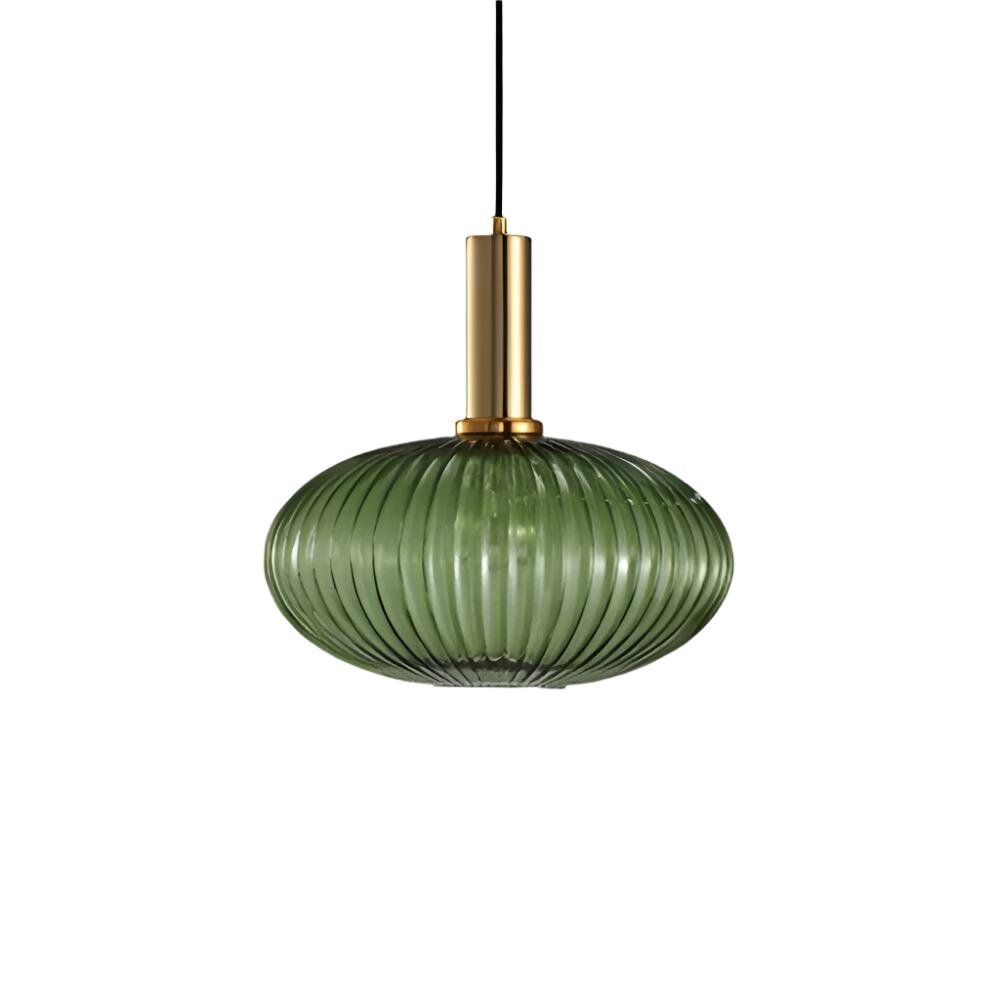 Nordic Glass Pendant Light With Vintage Colour Accents | Kelvora