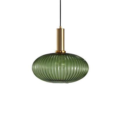 Nordic Glass Pendant Light With Vintage Colour Accents | Kelvora