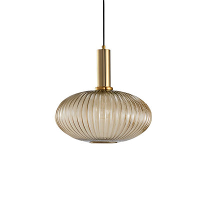 Nordic Glass Pendant Light With Vintage Colour Accents | Kelvora