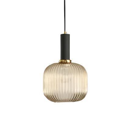 Nordic Glass Pendant Light With Vintage Colour Accents | Kelvora